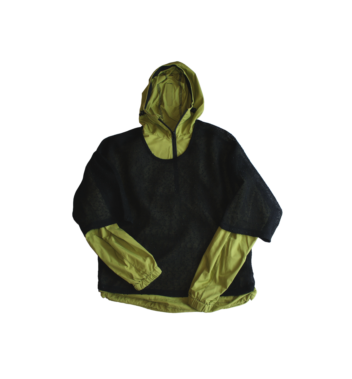 Kimono sleeve ` mesh` pullover