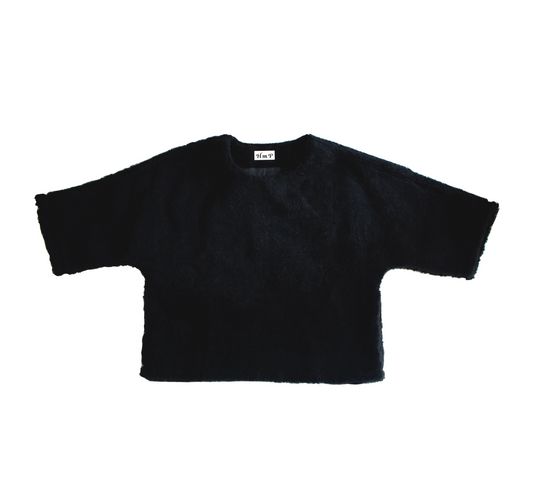 Kimono sleeve  ` boa`  pullover