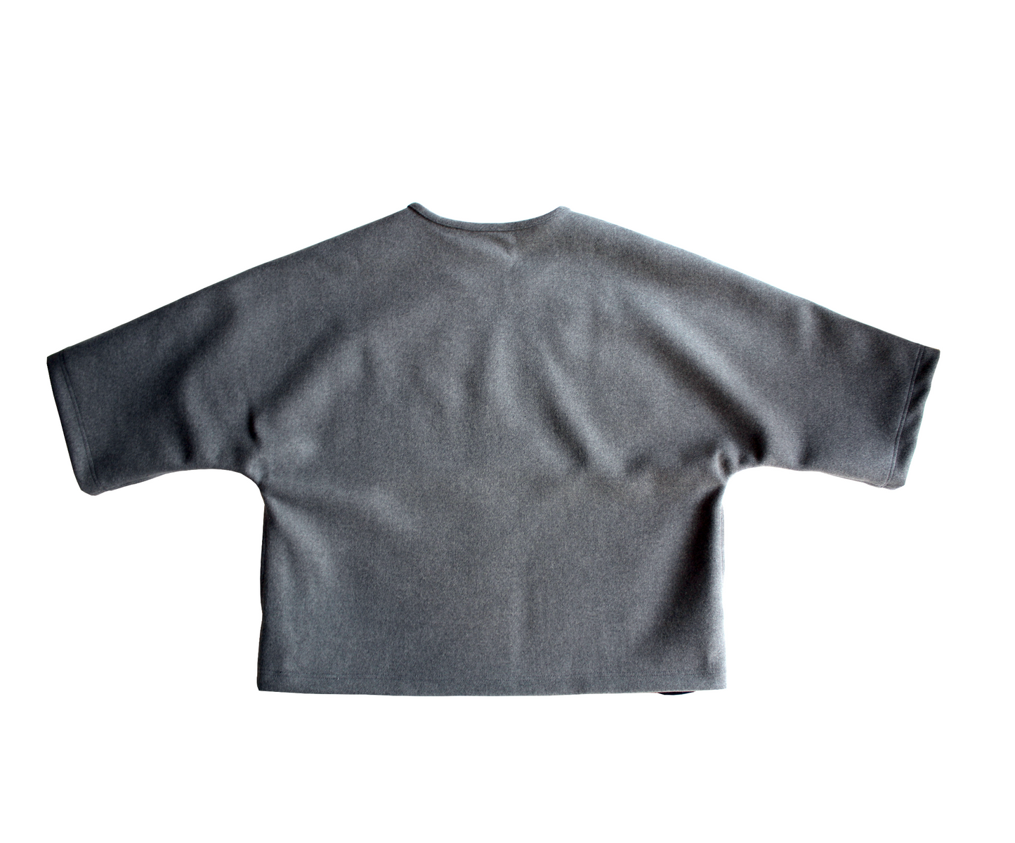 Kimono sleeve ` flannel wool ` pullover