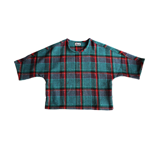 Kimono sleeve  ` linton tweeds`  pullover