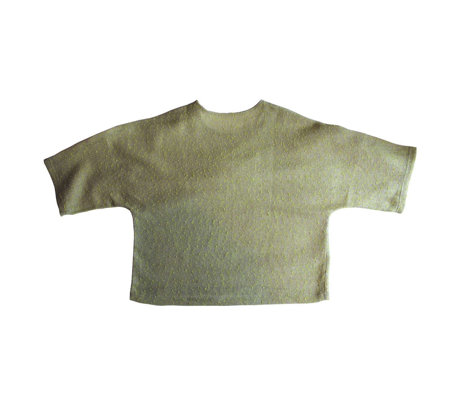 Kimono sleeve  ` mesh`  pullover